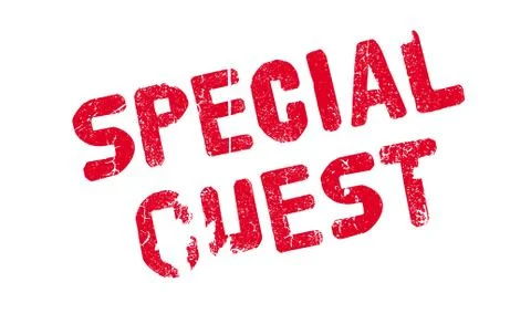 Special Guest rubber stamp Ilustración de archivo