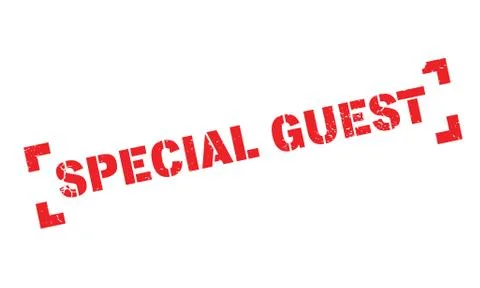 Special Guest rubber stamp Ilustración de archivo