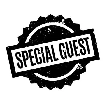 Special Guest rubber stamp Ilustración de archivo
