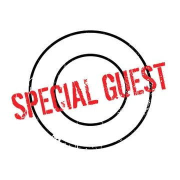 Special Guest rubber stamp Ilustración de archivo