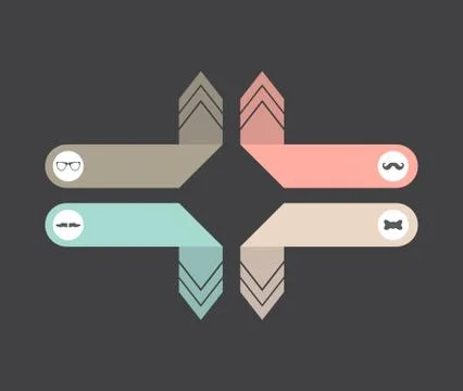 Special hipster background with hipster elements Stock Illustration