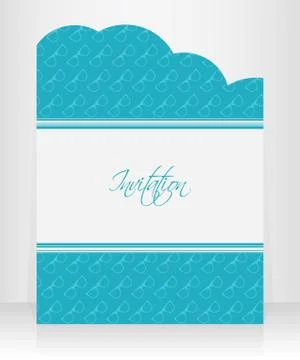 Special invitation with hipster elements Stock Illustration