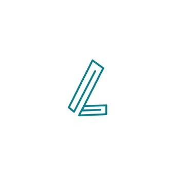 Special letter L logo Illustrazione stock