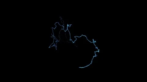 Special Lightning Magic Plasma Energy Surge VFX Overlay On Black Screen Stock Footage 339081272