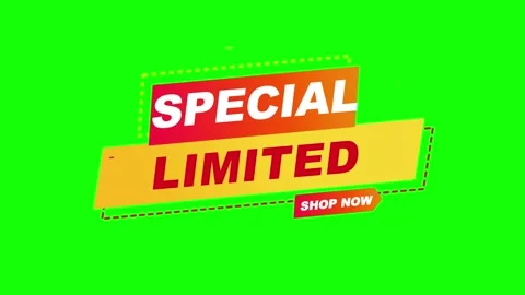 Special limited offer motion graphic Video stock 340613558