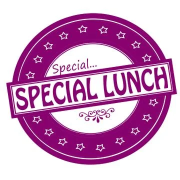 Special lunch Illustrazione stock