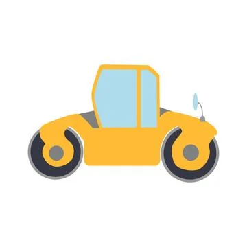 Special machines for construction work. Forklifts, concrete mixer, cranes, ex Stock Illustration