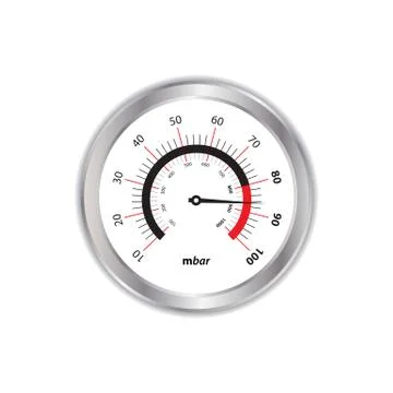 Special manometer on white background Stock Illustration