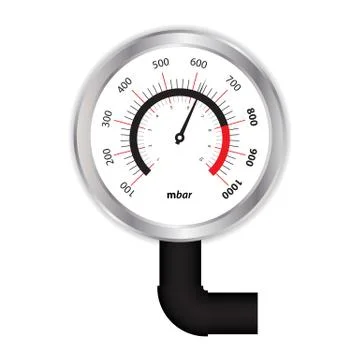 Special manometer on white background Stock Illustration
