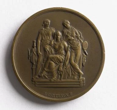 Special Medal of the Architecture Session of the Fine Arts School attribut... Stock Photos