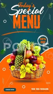 Special Menu Instagram Post Template PSD Template