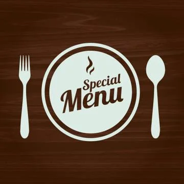 Special Menu Text Stock Illustration