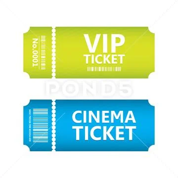 Special movie ticket, vector design, eps10 Stock Illustration