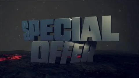 Special offer 3D text animation 4K Stock-Footage 336387999