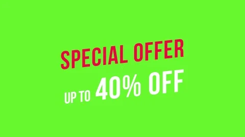 Special Offer up to 40% off Text Animati... | Stock Video | Pond5 Special Offer up to 40% off Text Animati... | Stock Video | Pond5