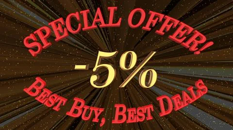 Special offer -5% Stock Illustration