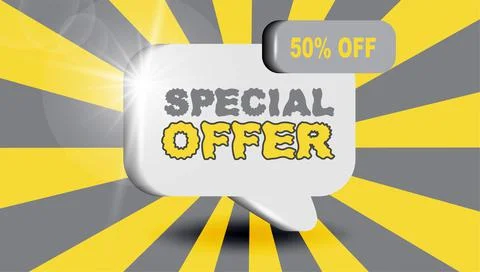 Special offer badge. Stock Illustration