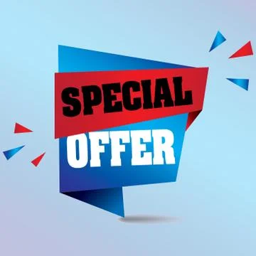 Special Offer Banner vector format Stock Illustration