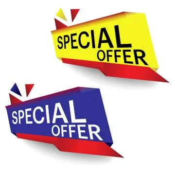Special Offer banner - Vector format Stock Illustration