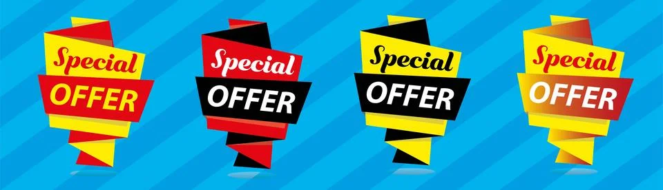 Special offer banner , Vector format, modern art, sales design 스톡 일러스트