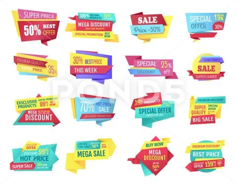 Special Offer Banners for Clearance Sale Event Illustration #97522468