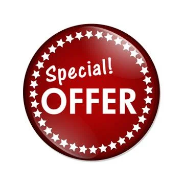 Special offer button Stock Illustration