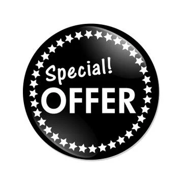 Special offer button Stock Illustration