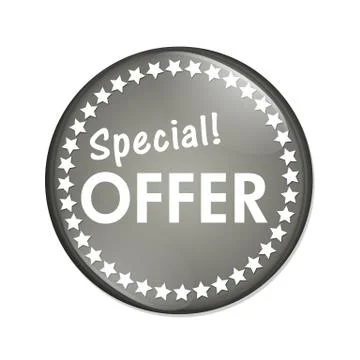 Special offer button Stock Illustration