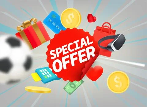 Special offer concept. 3d vector illustration Stock-Illustration