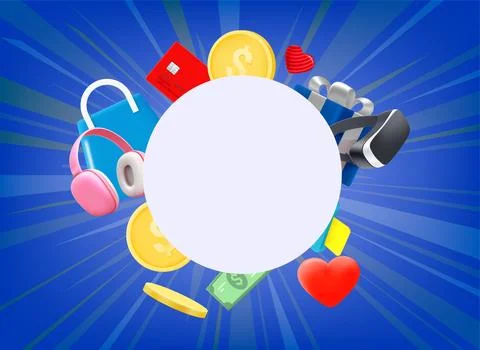 Special offer concept. 3d vector illustration with copy space Stock Illustration