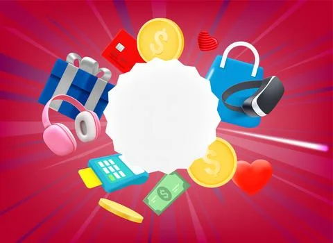 Special offer concept. 3d vector illustration with copy space Stock-Illustration