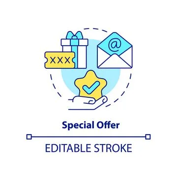 Special offer concept icon 스톡 일러스트