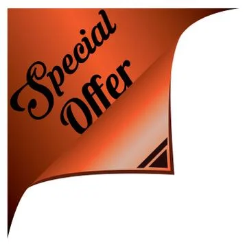 Special offer corner banner vector illustration Stock-Illustration