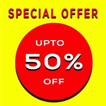 Special offer of discount Stock Illustration