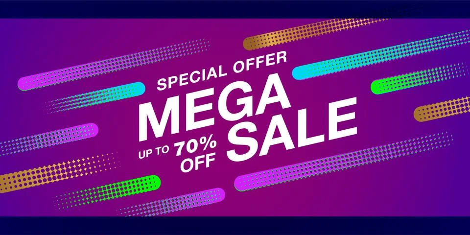 Special offer final sale banner Stock Illustration