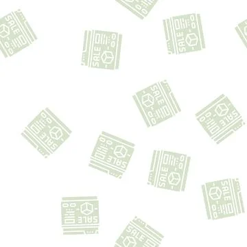 Special offer glyph seamless pattern Stock Illustration