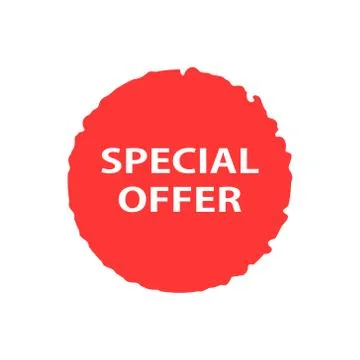 Special offer grunge style, vector icon Stock Illustration