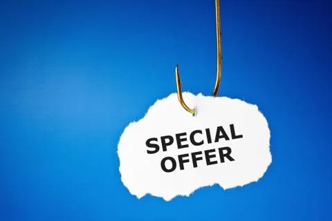 Special Offer Hooked Foto stock