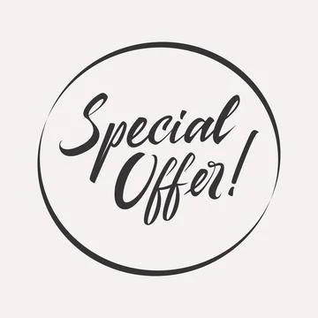 Special Offer Lettering Stock Illustration