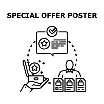 Special offer marketing developing loyalty program rewards Stock Illustration