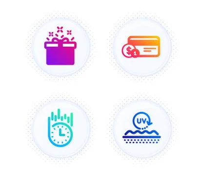 Special offer, Payment method and Fast delivery icons set. Uv protection sign Stock Illustration