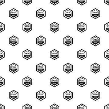 Special offer pentagon pattern vector Illustrazione stock