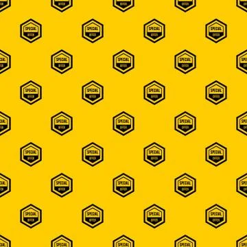 Special offer pentagon pattern vector Stock Illustration