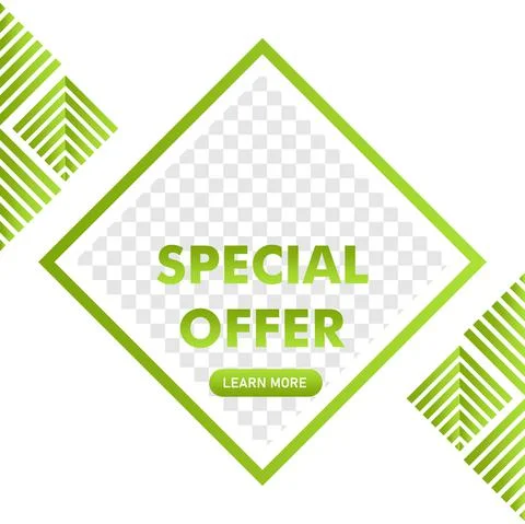 Special offer promotion post design. social media post template. ready use de Illustrazione stock