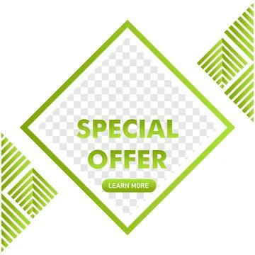 Special offer promotion post design. social media post template. ready use de Stock Illustration