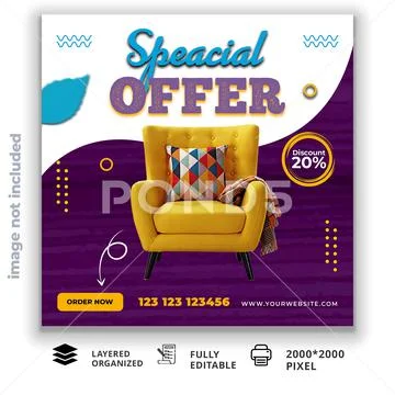 Special Offer Social Media Post Template PSD 템플릿