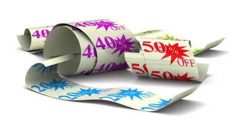 Special offer stickers Illustrazione stock