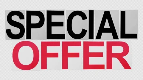 Special offer Stop Motion Paper Titles On Alpha Pack Of 2 Stock-Footage 291849617