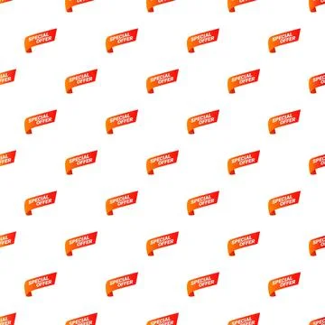 Special offer tag pattern for marketing and retail Stock Illustration
