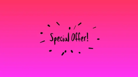 Special Offer with text animation Stock Footage 121248611